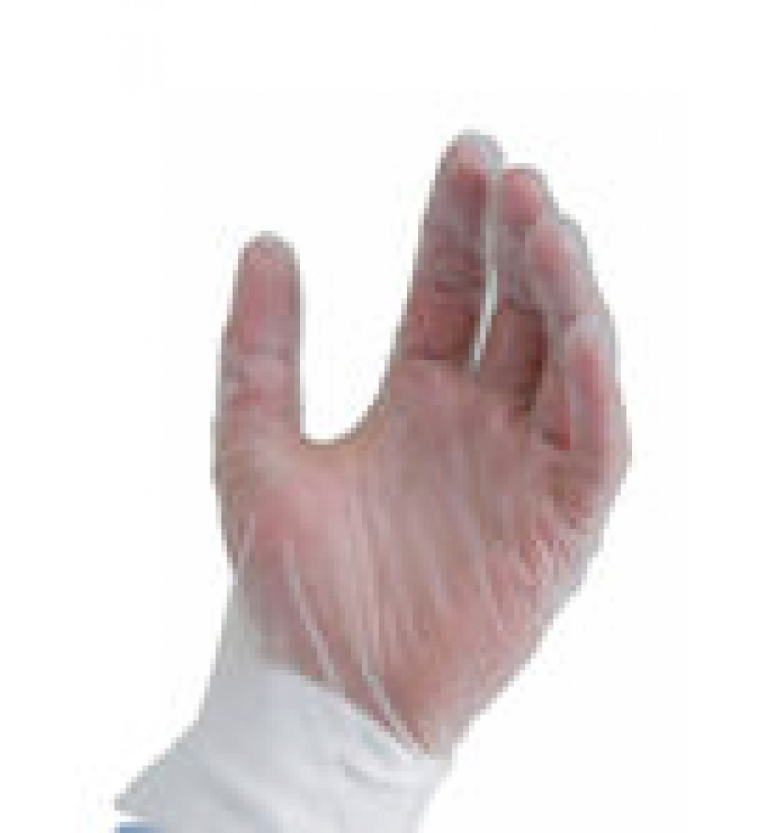 بيس باك قفازات مصنوعة من الفينيل شفاف XLarge